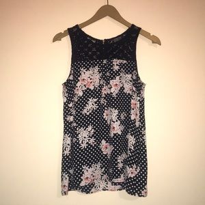 Papermoon Floral Lace Top Tank